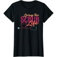 thumbnail image 1 of Living The Scrub Life Heart Stethoscope Funny Medical Nurse T-Shirt, 1 of 3