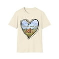 thumbnail image 1 of Living The Simple Life Heart Tent Outdoor Camping Lover Art Unisex T-Shirt, 1 of 4