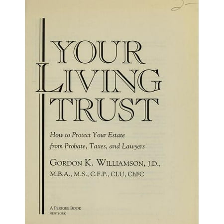 Pre-Owned Living Trust Book (Paperback) 0399517391 9780399517396
