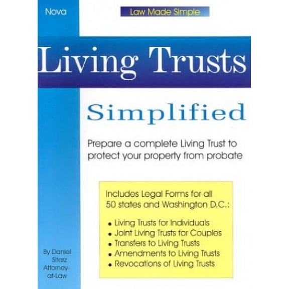 Pre-Owned Living Trusts Simplified: With Forms-On-CD (Paperback) 0935755535 9780935755534