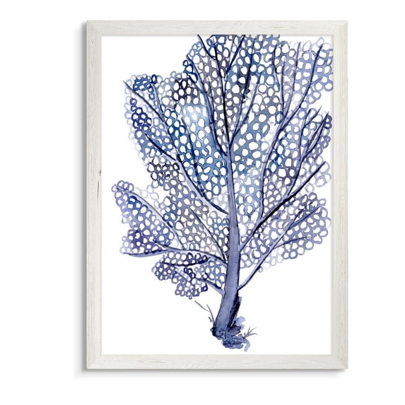 Living Under Sea III - Barnwood Framed Canvas - 18 x 24 - White