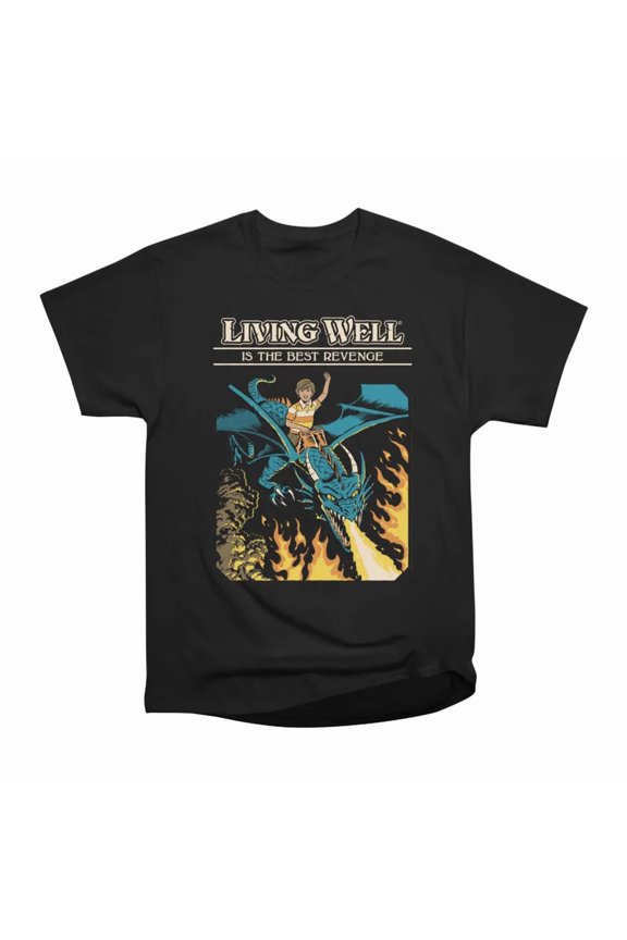 Living Well T-Shirt Tee Gift For Him Merch For Her Apparel For Friend