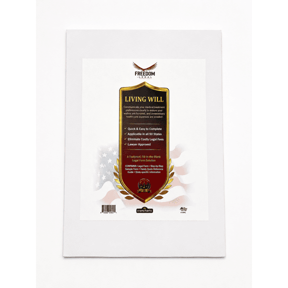 Living Will Legal Forms Kit, Estate Planning Document Template (DIY)