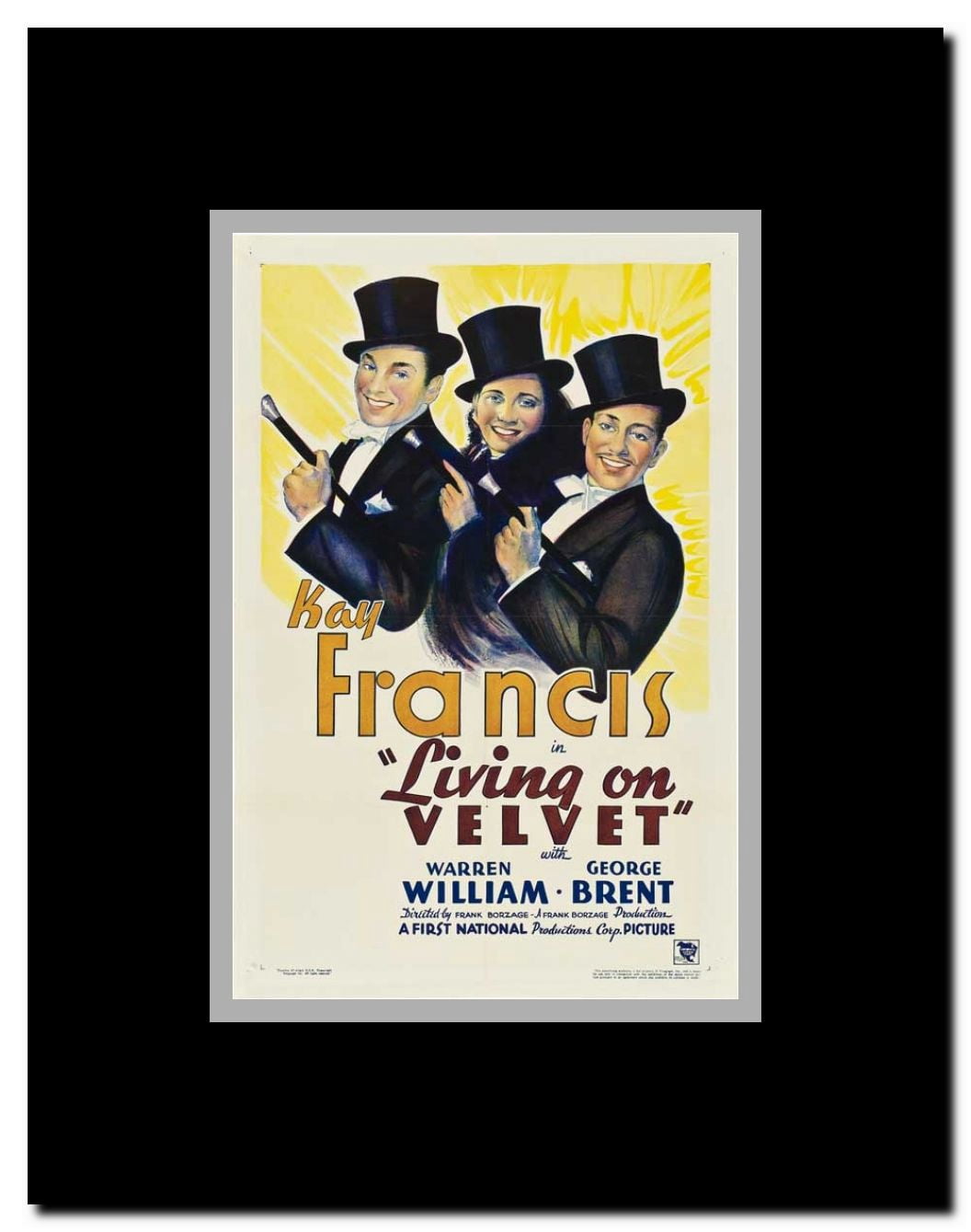 Living on Velvet Framed Movie Poster
