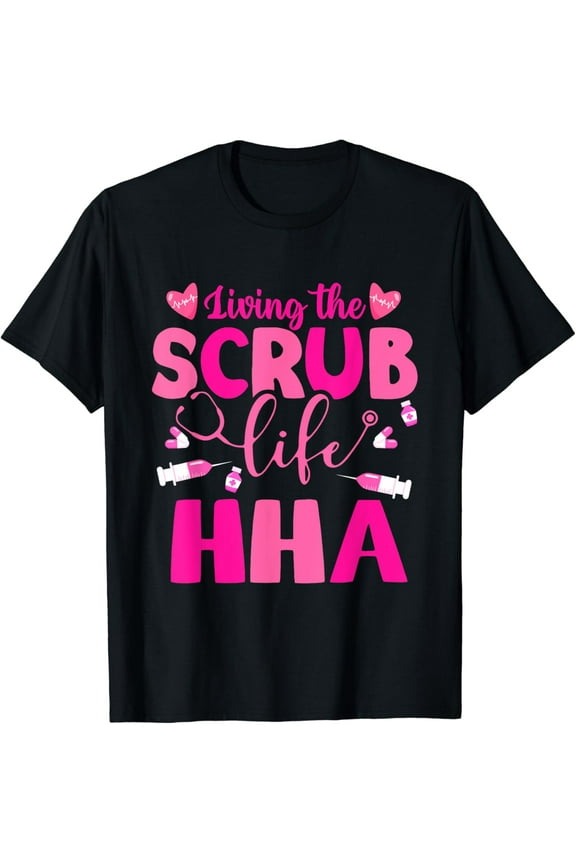 Living the Scrub Life Tie Dye Nurse Cna Hippie Hha T-Shirt