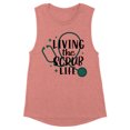 thumbnail image 1 of Living the Scrub Life Women's Muscle Tank 2X-Large Desert Pink, 1 of 5