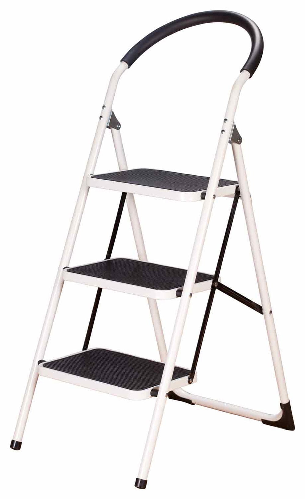Livingsure extra wide folding step stool with handle deals