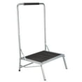 thumbnail image 1 of LivingSURE Extra Wide Folding Step Stool with Foam-Grip Handle – Non-Slip Surface, Lightweight Steel Frame, Adds 8" Height – Compact Safety Step for Kitchen, Bathroom, Bedroom & Indoor Use, 1 of 3