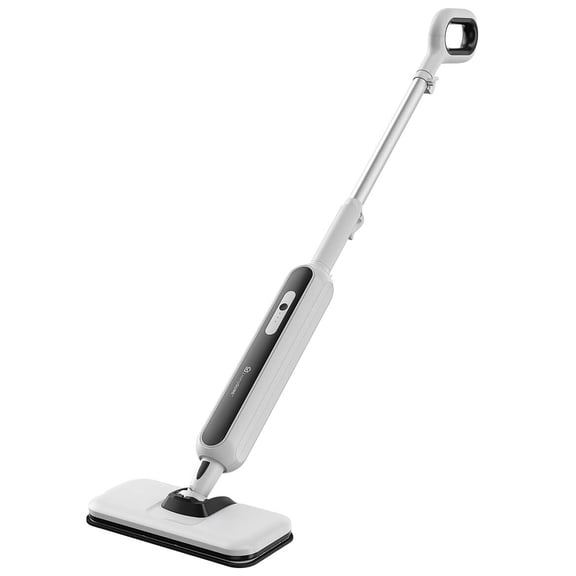 LivingSURE Scrubber & Steam Mop, Multi-Purpose Floor and Surface Cleaner with Handheld Steamer, 3 Settings, Swivel Head, and Accessories