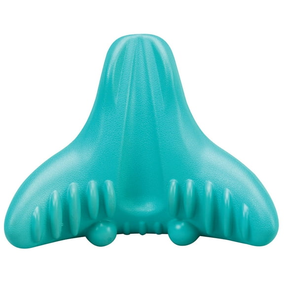 LivingSURETM Cervical Vertebra Massage Pillow, Teal, Polyurethane - Measures 8 1/4" x 9 1/2" x 5"