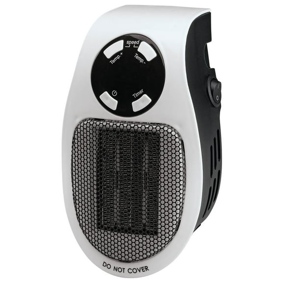 Plug-In Mini Heater - Toasty Comfort Anywhere | Simply Plug into Outlet | Ultra-Compact, Silent, Energy-Efficient | 400-600W Power, 60-90oF | Overheat Protection, UL/CTL Certified | Adjustable Thermo