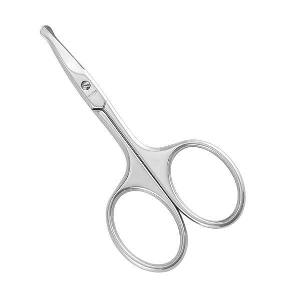 Livingo Nose Hair Scissors for Men, Small Curved Rounded Tip for Facial Trimmer