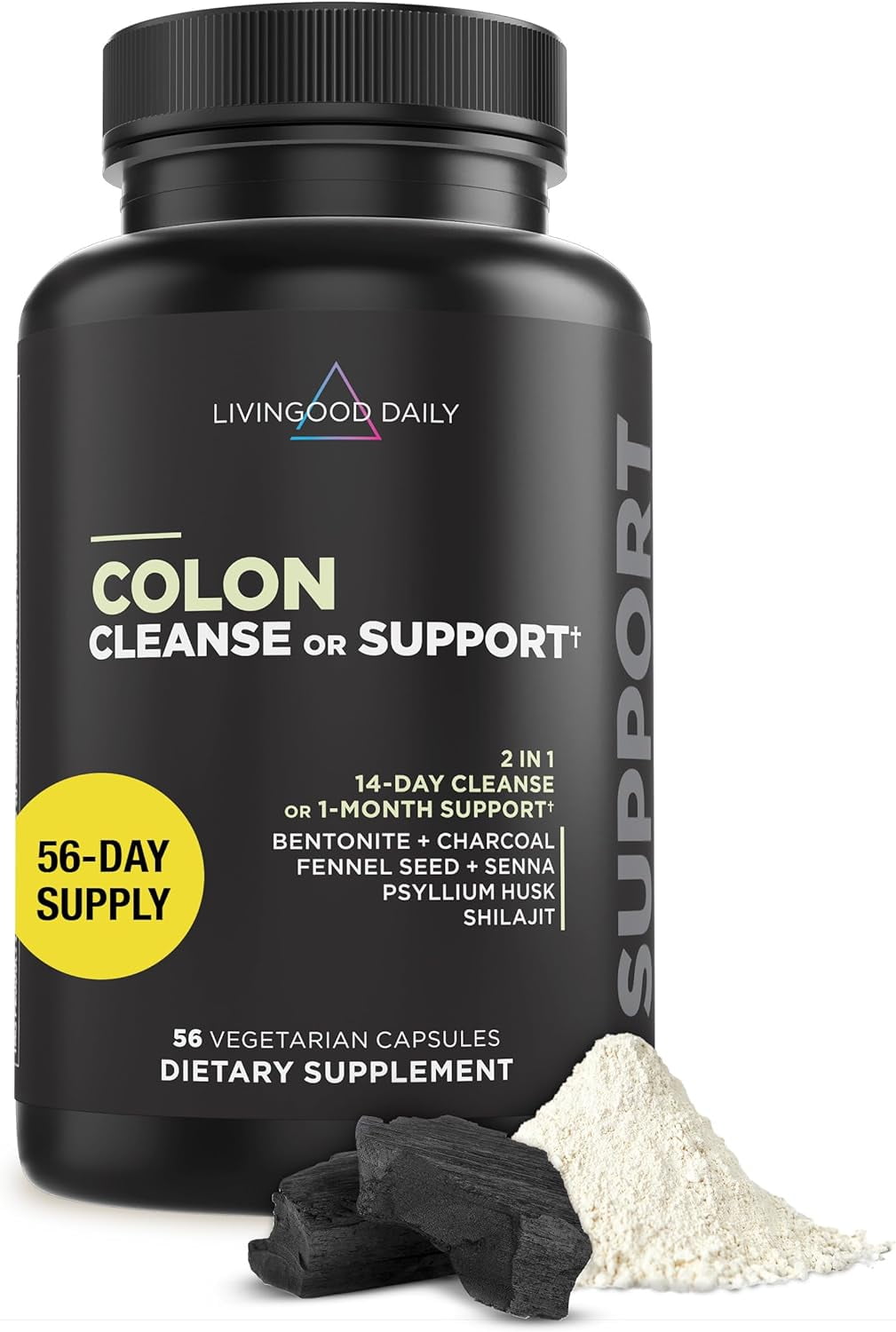 Colon Pills Livingood Daily Colon Cleanse, 56 Vegetarian Capsules - Gut Detox ...