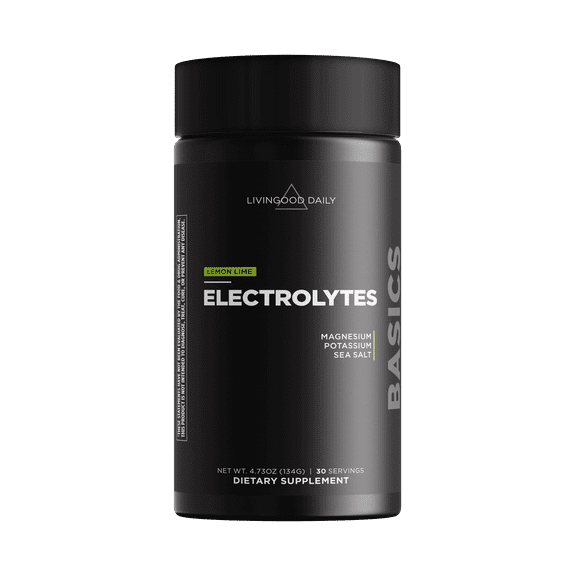 Livingood Daily Electrolytes Powder, Electrolytes Hydration Drink Mix With Vitamin C, Magnesium, Taurine & Sea Salt, Electrolyte Supplement For Energy & Hydration, Keto, Lemon Lime Flavor, 30 Serving