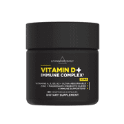 Livingood Daily Vitamin D + Immune Complex - D3 4000 IU (100 mcg) + K2 Supplement, 60 Capsules