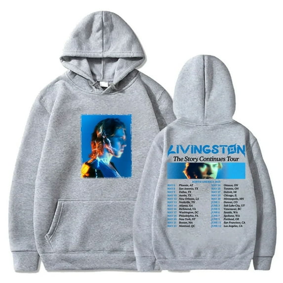 Livingston 2025 Tour Unisex Hoodie - Trendy Long Sleeve Crewneck Pullover Fashion Sweatshirt
