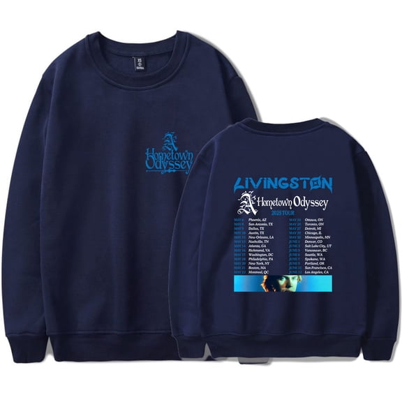Livingston A Hometown Odyssey 2025 Tour Merch Sweatshirt Women Men Crewneck Long Sleeve Pullover Fashion Clothes
