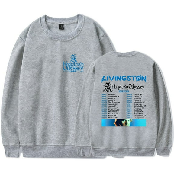 Livingston A Hometown Odyssey 2025 Tour Merch Sweatshirt Women Men Crewneck Long Sleeve Pullover Fashion Clothes