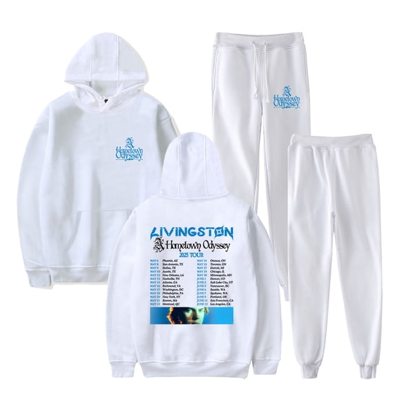 Livingston A Hometown Odyssey Tour 2025 Merch Hoodies Jogger Pants Unisex Streetwear Sweatshirts