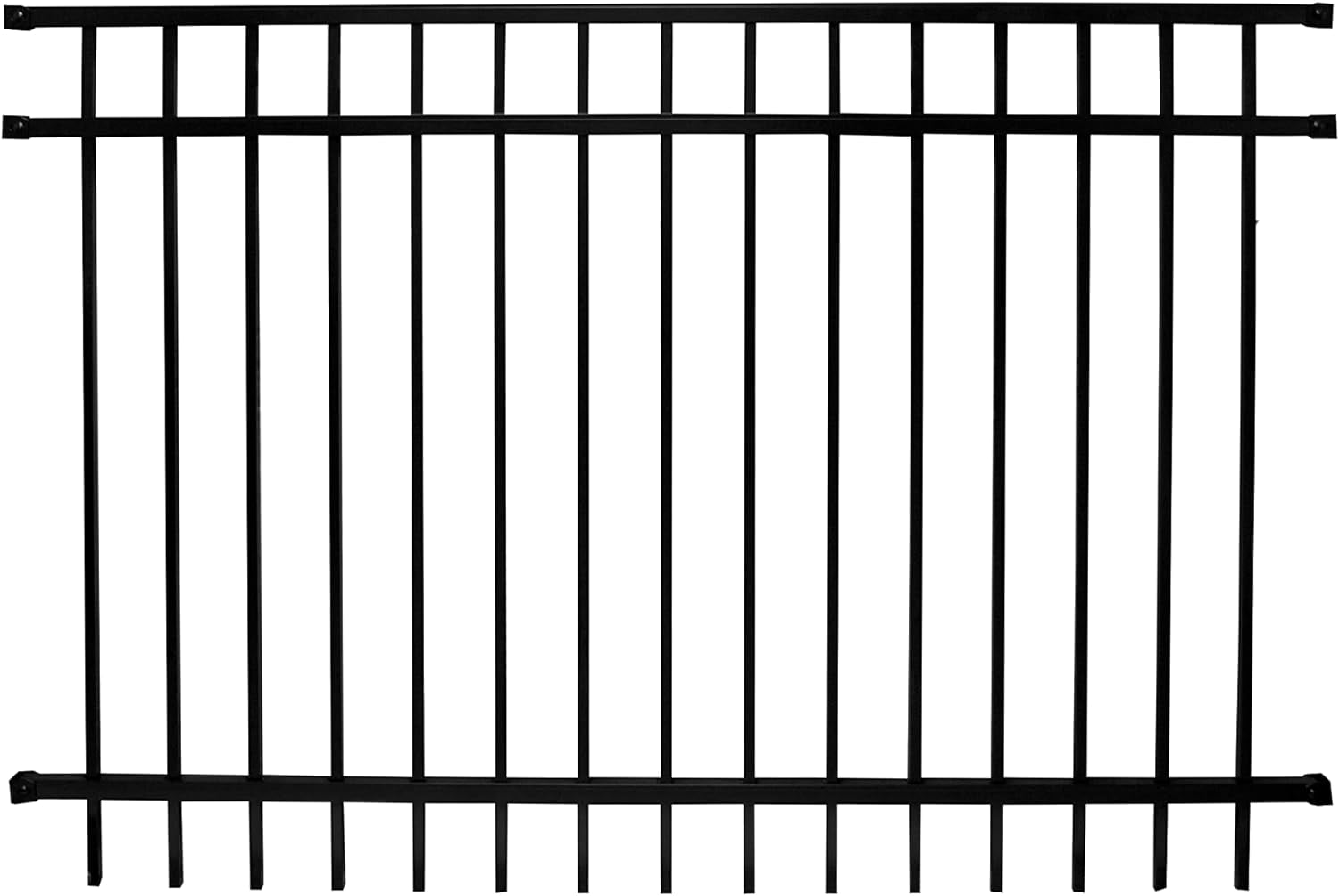 Livingston Aluminum Fence Kit DIY Kit For Backyard And Garden Fencing, Made With Durable