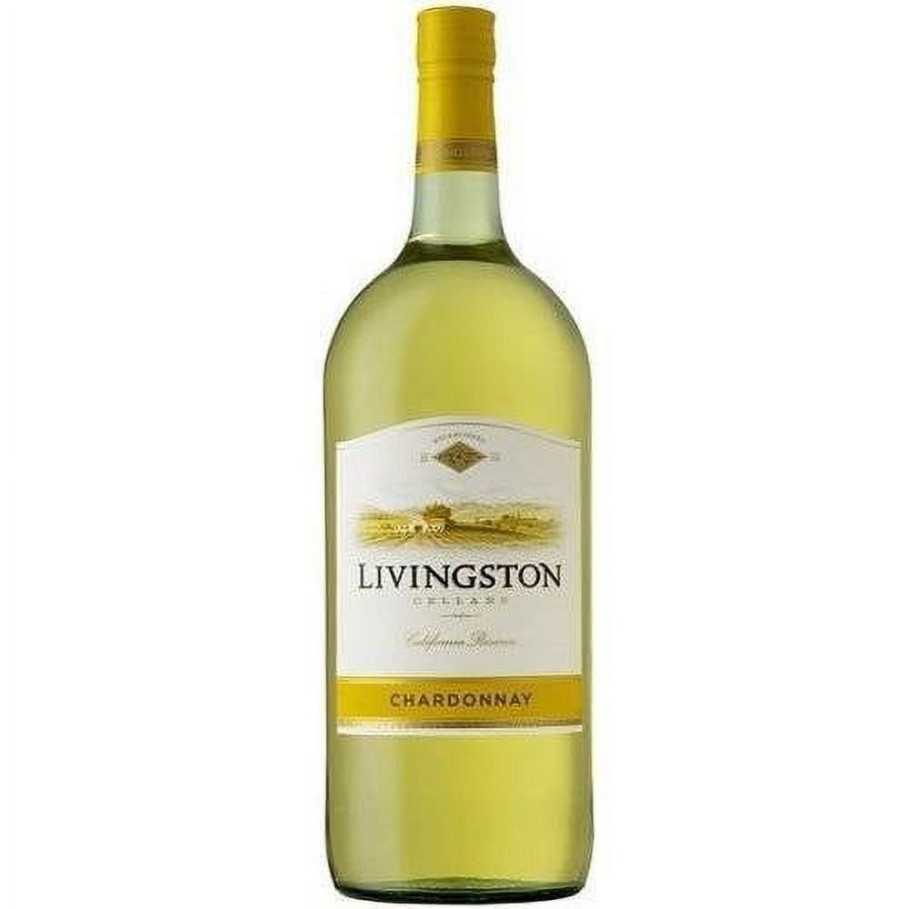 Livingston Cellars Chardonnay White Wine, 1.5 L Glass Bottle, 12