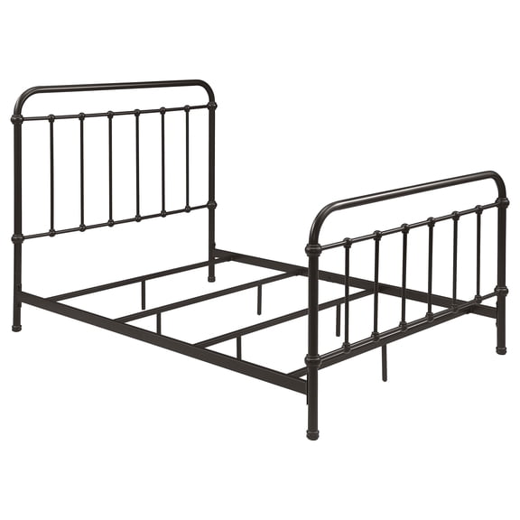 Livingston Full Panel Metal Bed Dark Bronze