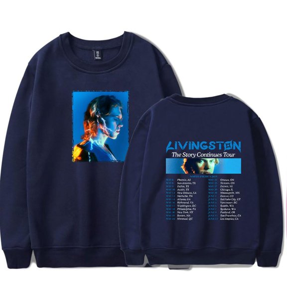 Livingston Long Sleeve Winter Women Men Casual Streetwear Printed Trend Fashion Pullovers