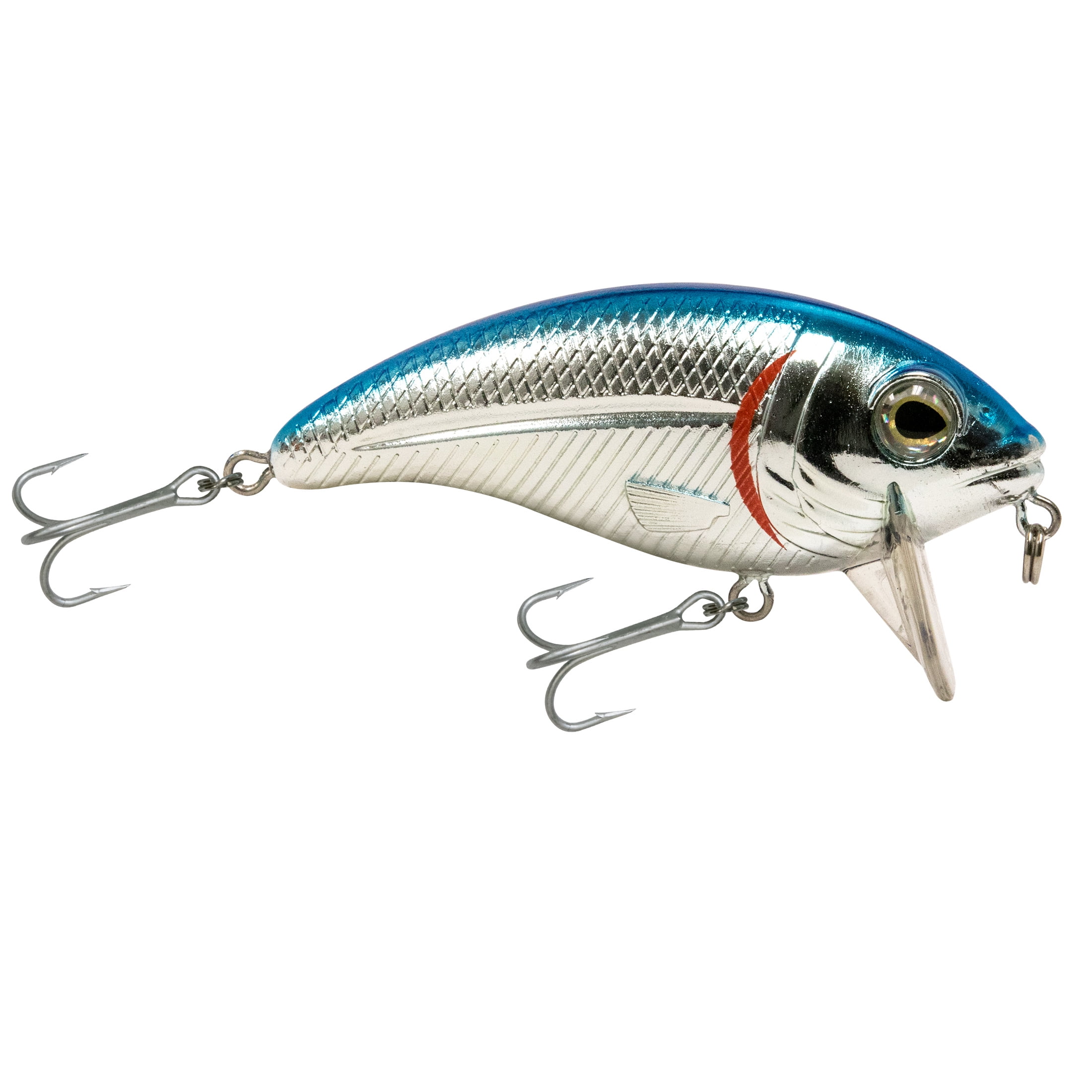curly tail fishing lure 2" ATX Ribbed Triple Curl Tail Blue/Pearl