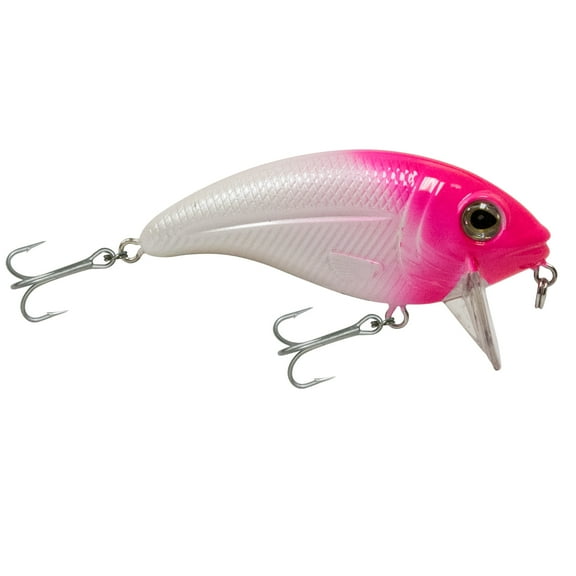Livingston Lures Bull Nose Salt Series -Pink head/White Body