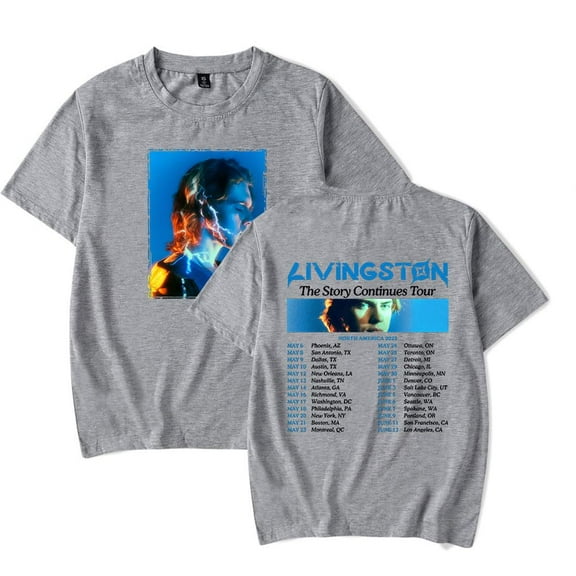 Livingston Merch 2025 T-Shirt Unisex Crew Neck Short Sleeve Summer Fashion Casual Tops