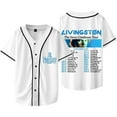 thumbnail image 1 of Livingston Merch Baseball Tee Women Men Casual HipHop Streetwear Summer Printed Short Sleeve, 1 of 2