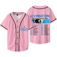 thumbnail image 1 of Livingston Merch Baseball Tee Women Men Casual HipHop Streetwear Summer Printed Short Sleeve, 1 of 2