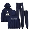thumbnail image 1 of Livingston Shadow Lyric Men/Women Fall Suit Hoodies Sportswear Hooded Ankle Banded Pant Two Piece Set, 1 of 2