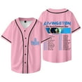 thumbnail image 1 of Livingston The Story Continues Tour 2025 Baseball Jersey Classic Short Sleeve Unisex Hip-Hop Outfit, 1 of 2