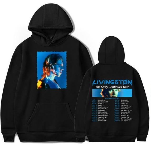 Livingston The Story Continues Tour 2025 Hoodies Merch Women Men Long sleeve Fashion Casual Hooded Sweatshirts