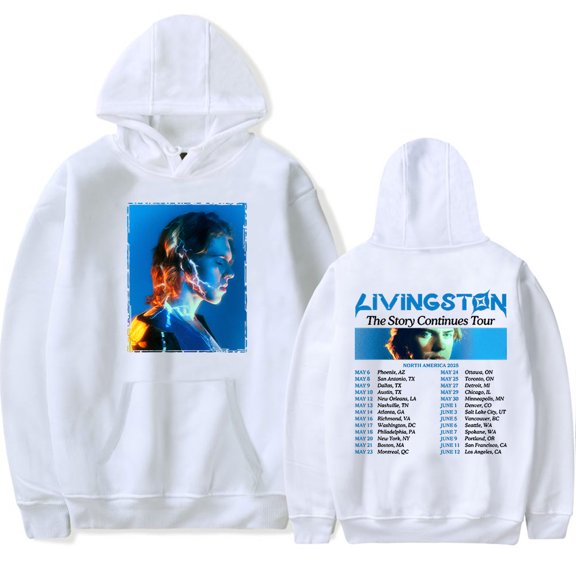 Livingston The Story Continues Tour 2025 Hoodies Merch Women Men Long sleeve Fashion Casual Hooded Sweatshirts