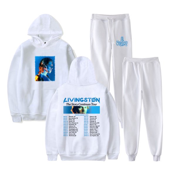 Livingston The Story Continues Tour 2025 Merch Hoodies Jogger Pants Unisex Streetwear Sweatshirts