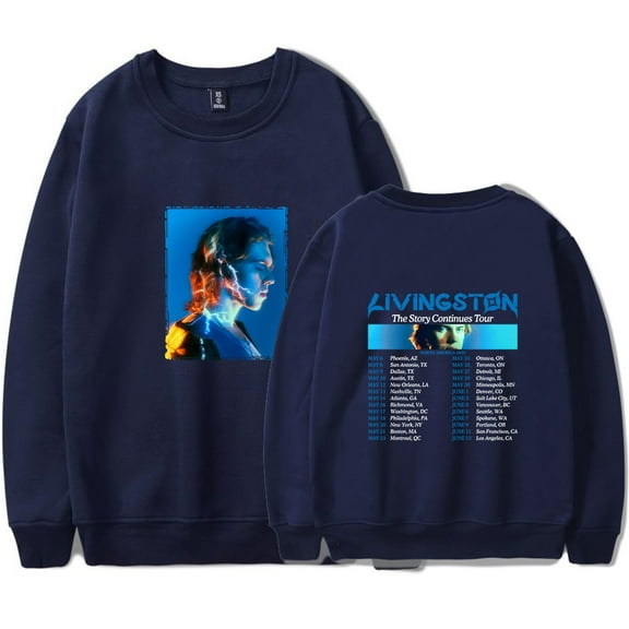 Livingston The Story Continues Tour 2025 Merch Sweatshirt Women Men Crewneck Long Sleeve Pullover Fashion Clothes
