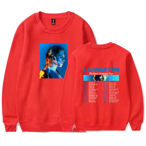 Livingston The Story Continues Tour 2025 Merch Sweatshirt Women Men Crewneck Long Sleeve Pullover Fashion Clothes