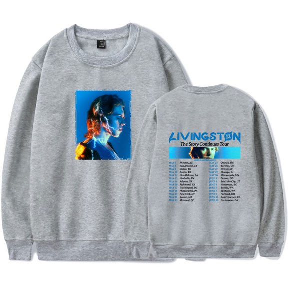 Livingston The Story Continues Tour 2025 Merch Sweatshirt Women Men Crewneck Long Sleeve Pullover Fashion Clothes