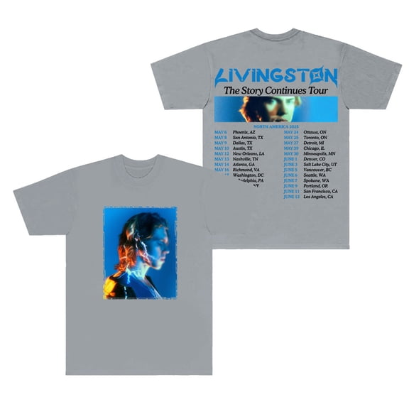 Livingston The Story Continues Tour 2025 Merch T-Shirts Summer Unisex Fashion Short Sleeve Tee