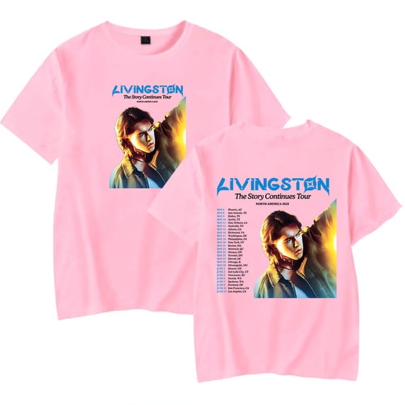 Livingston The Story Continues Tour 2025 T-Shirt Women Men Casual Crewneck Short Sleeve Fashion Tee