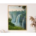 Waterfall Only Livingstone Victoria Falls Art Majestic Waterfall And Lush Surroundings ...