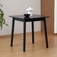 thumbnail image 1 of Livinia Aslan 29.5" Square Wooden Dining Table (Black), 1 of 7