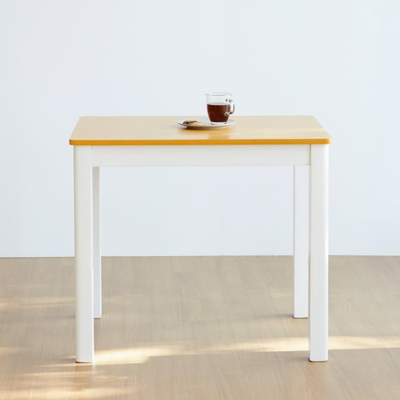 Livinia Cabin 33.5" Modern Farmhouse Wooden Dining Table (White-Oak)