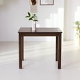 thumbnail image 1 of Livinia Cabin 33.5" Wooden Dining Table/Small Rectangular Modern Farmhouse Solid Wood Kitchen Table Desk (Walnut), 1 of 8