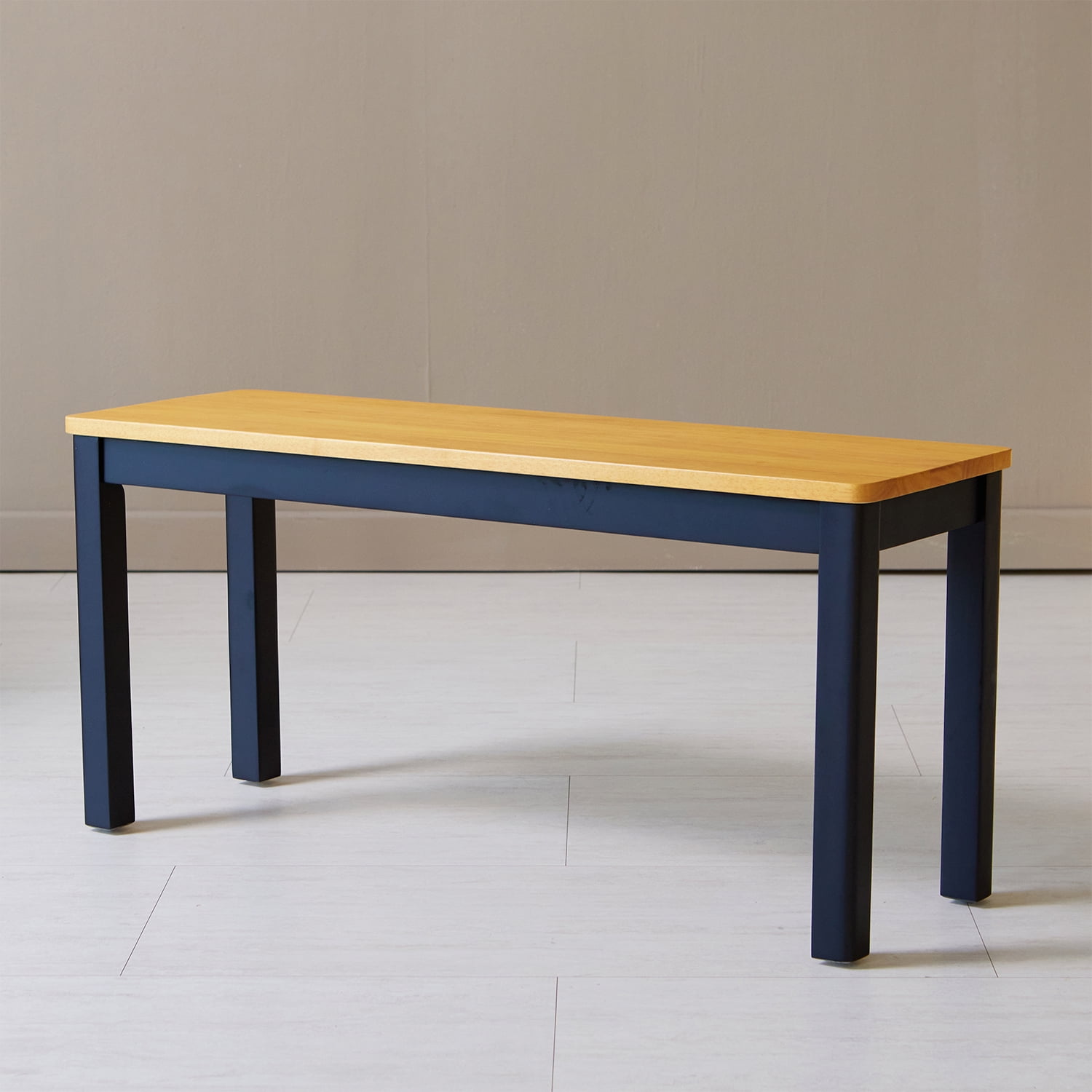 Livinia Cabin 37.4" Rectangular Wooden Dining Bench (BlackOak