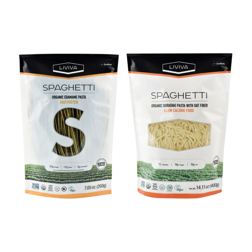 Liviva Organic Edamame Spaghetti Pasta, 7.05 oz + Liviva Organic