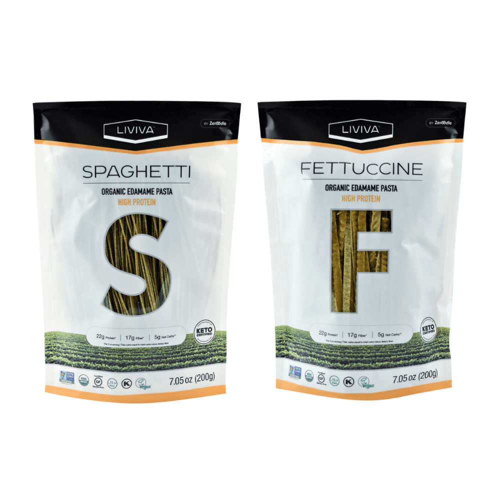 Liviva Organic Edamame Spaghetti Pasta + Liviva Organic Edamame