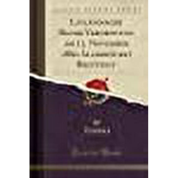 Livländische Bauer-Verordnung Am 13. November 1860 Allerhöchst Bestätigt (Classic Reprint)